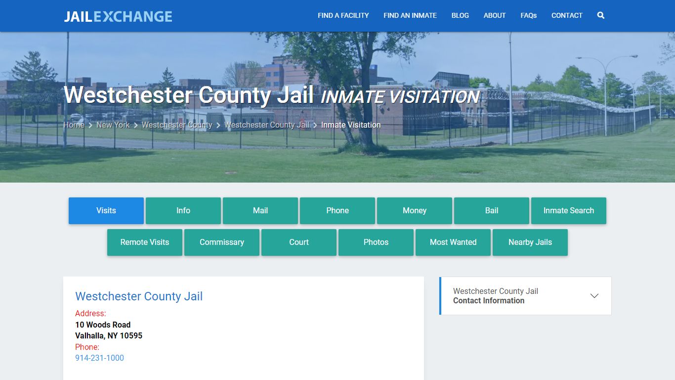 Inmate Visitation - Westchester County Jail, NY